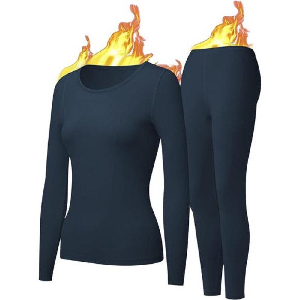 Women's Thermal Underwear Long Johns Base Layer Underwear Set